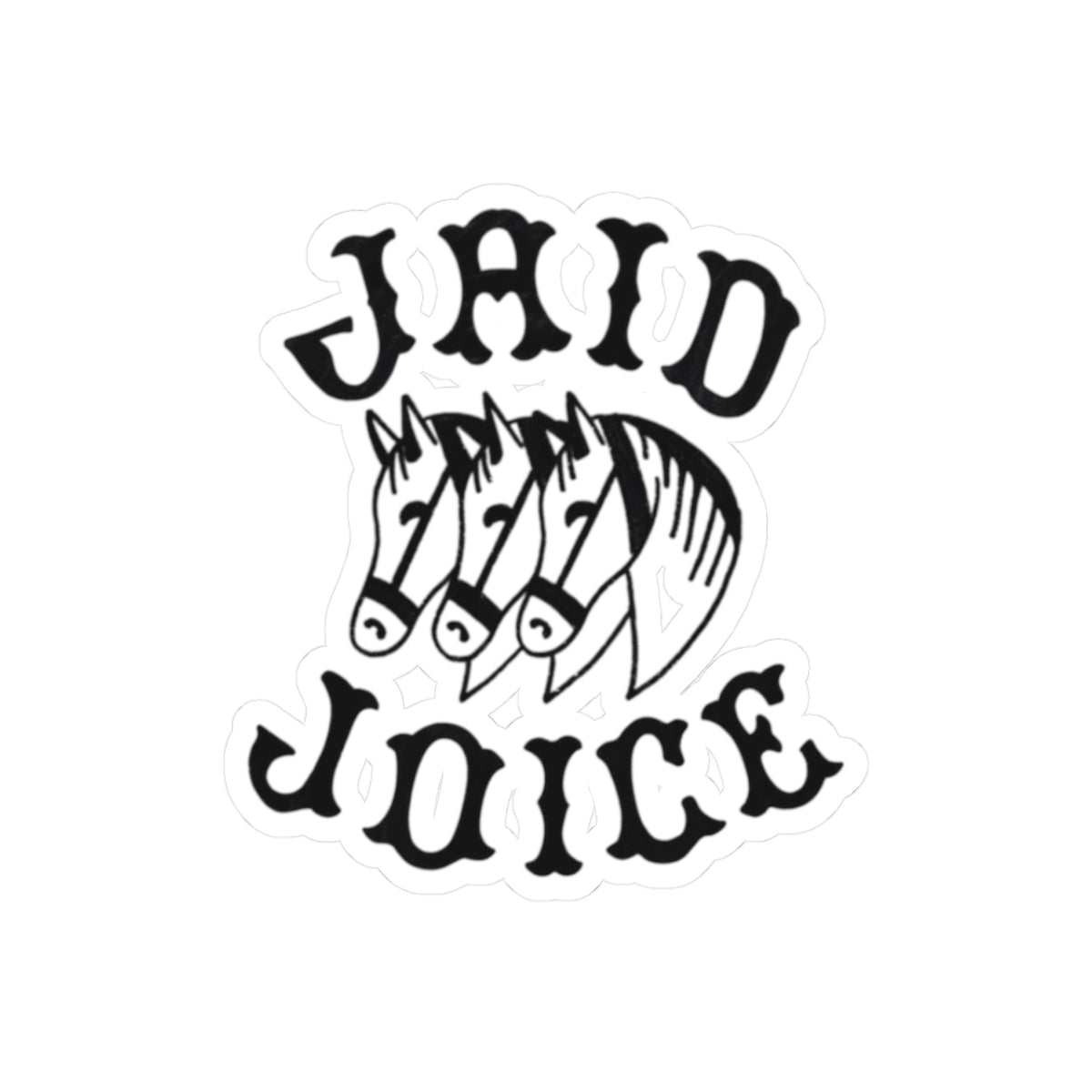 Jaid Joice "Three Horses" Die-Cut Vinyl Sticker