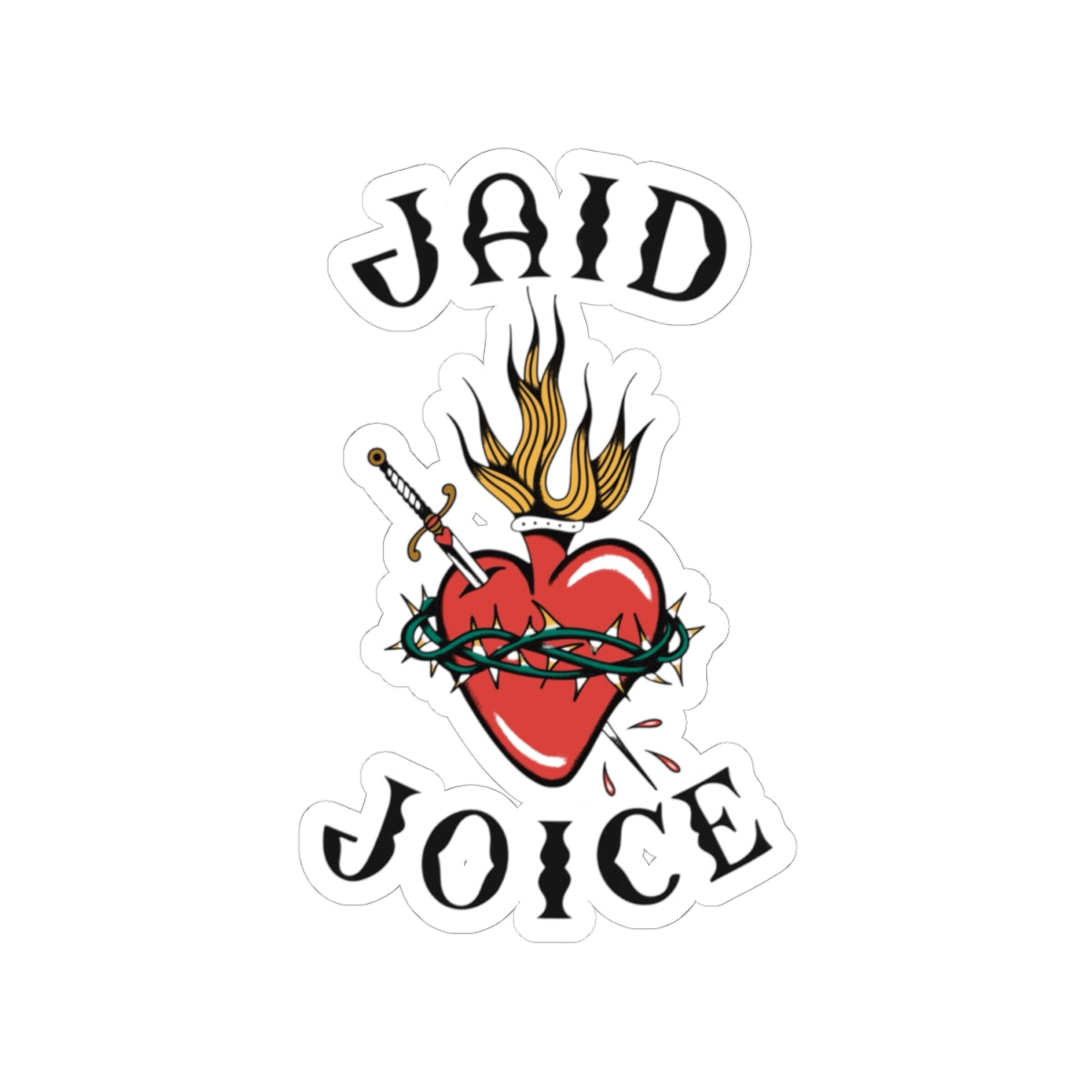 Jaid Joice "Sacred Heart" Die-Cut Vinyl Sticker