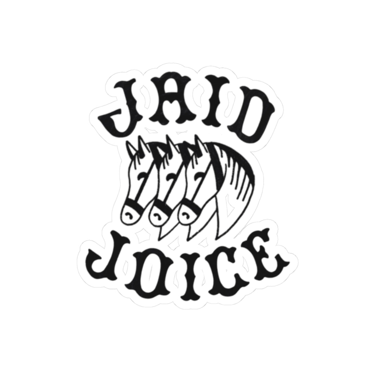 Jaid Joice "Three Horses" Die-Cut Vinyl Sticker