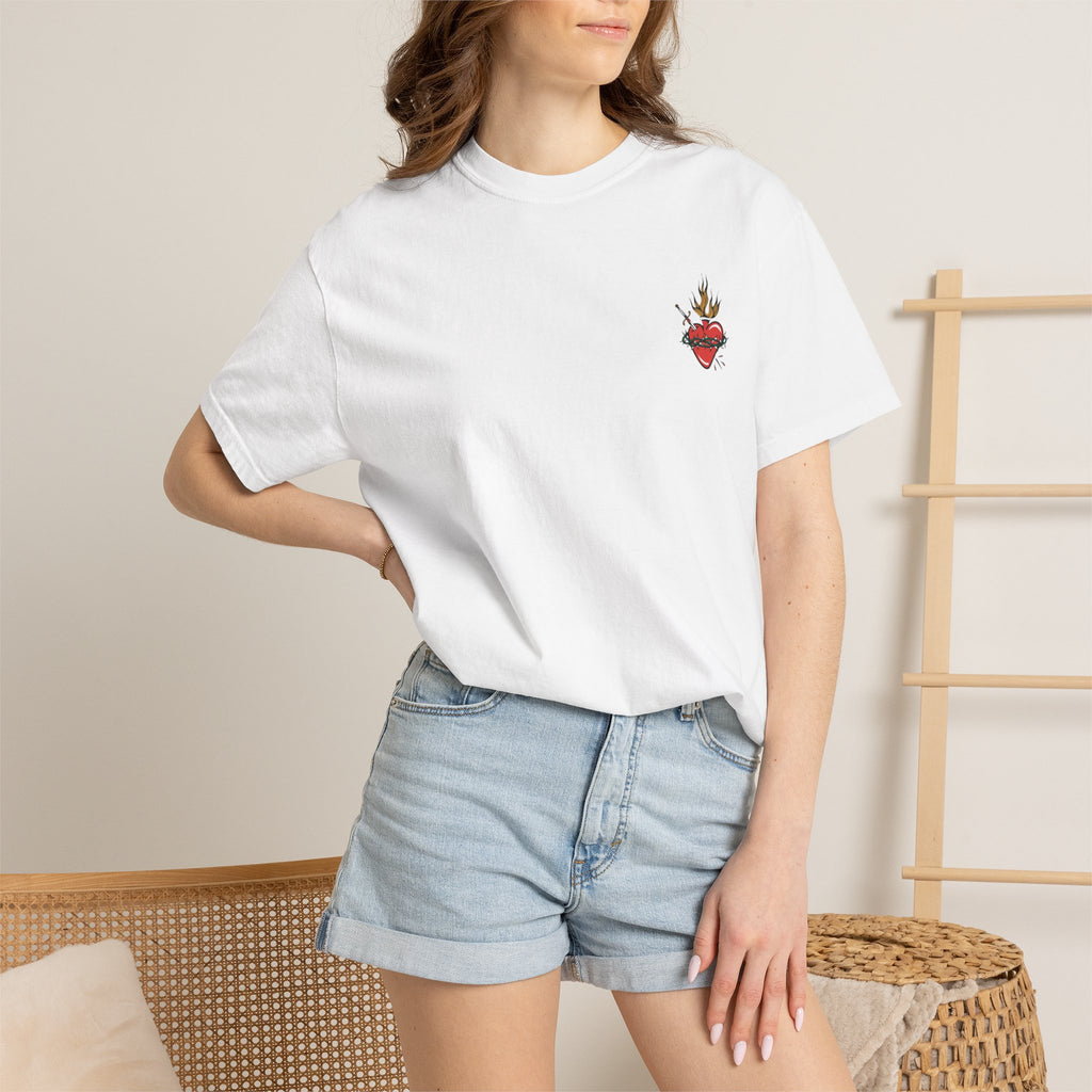 Jaid Joice "Sacred Heart" Garment-Dyed Tee
